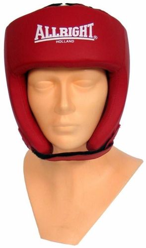 Kask bokserski PU czerwony 3117M Allright na Arena.pl