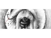 100X40CM ZEGAR BALETNICA CZERNI BIELI OBRAZ