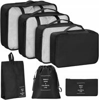 TORBY PODRÓŻNE ORGANIZERY DO WALIZEK SAMOLOTU SZAFY ZESTAW 7 SZTUK