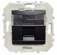 Efapel Quadro45 gniazdo komputerowe RJ45 kat6 45455 KWPM czarny