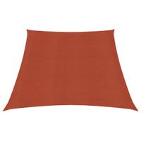 Żagiel przeciwsłoneczny, 160 g/m², terakotowy, 3/4x2 m, HDPE