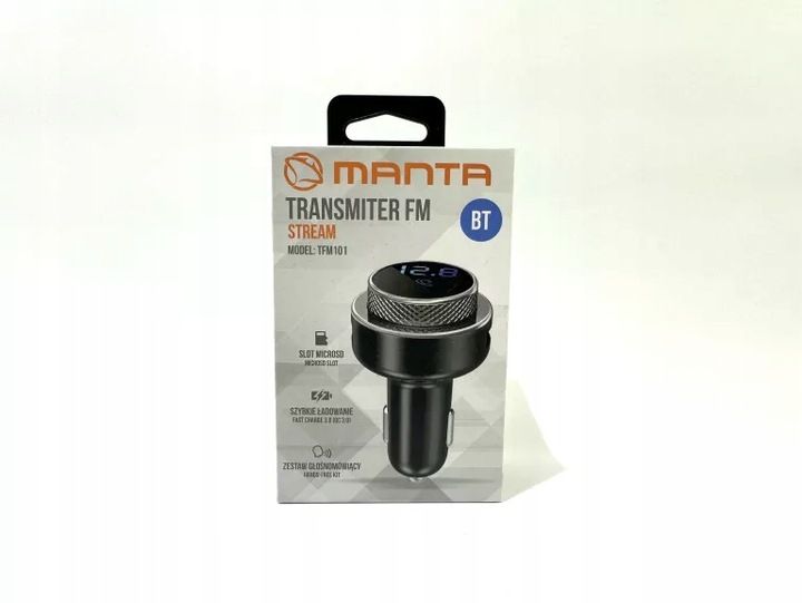 Transmiter FM MANTA Stream TFM101 BT zdjęcie 7