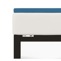 Prześcieradło Topper Schlafgut 180 x 200cm-200 x 220cm Blue Mid 615