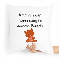 Poduszka Prezent Na Dzień Babci Kocham Cię Babciu Z Nadrukiem Ze Zdjęciem