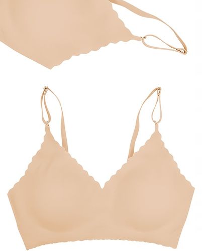 BIUSTONOSZ BEZSZWOWY Stanik Bez Zapięcia Haftek na Prezent Niewidoczny Beż na Arena.pl