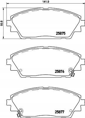 KLOCKI HAM MAZDA 3 13- BREMBO na Arena.pl