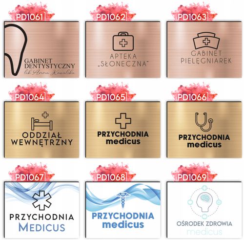nadruk UV dibond TABLICZKA 30x20 CM lekarska LOGO RZECZNIK PRAW PACJENTA na Arena.pl