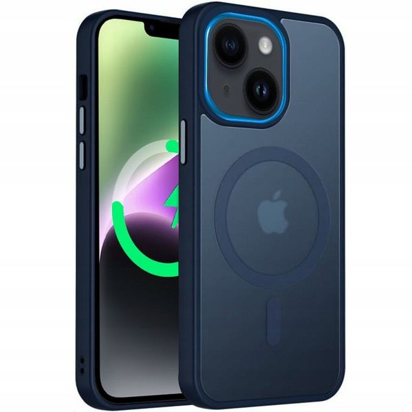 Etui Do iPhone 14 +Szkło 9H WZMACNIANE 360° Matt Case Do Magsafe zdjęcie 1