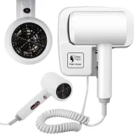 Suszarka do włosów hotelowa basenowa z ściennym uchwytem montażowym