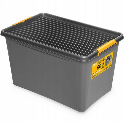 Pojemnik plastikowy 60L z pokrywką organizer pudełko skrzynia kosz box na Arena.pl