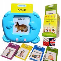 CZYTNIK DO NAUKI SŁÓWEK POLSKO ANGIELSKI 224 SŁÓW ZESTAW XL EDUKACYJNA USB