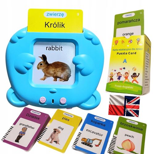 CZYTNIK DO NAUKI SŁÓWEK POLSKO ANGIELSKI 224 SŁÓW ZESTAW XL EDUKACYJNA USB na Arena.pl