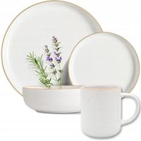 2 x KOMPLET PORCELANA ZESTAW SERWIS OBIADOWY TALERZE 24el 6 OSÓB WZÓR ARTEN