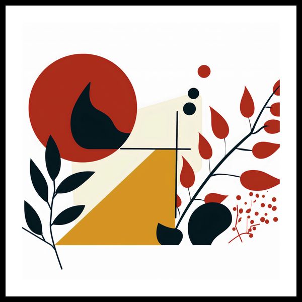 Plakat 70x70cm Ogień i Flora zdjęcie 3