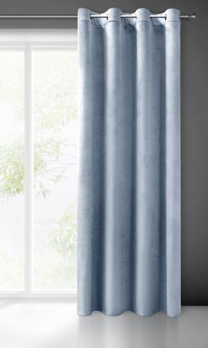 Zasłona gotowa na przelotkach MELANIA 140x250 Eurofirany morska na Arena.pl