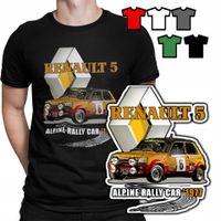 KOSZULKA T-SHIRT MĘSKI WZORY DO WYBORU - RENAULT 5 AUTA KLASYKI - L