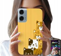 ETUI DO MOTOROLA G34 5G - LOVE CAT, WZORY Z KOTAMI, CASE + FOLIA