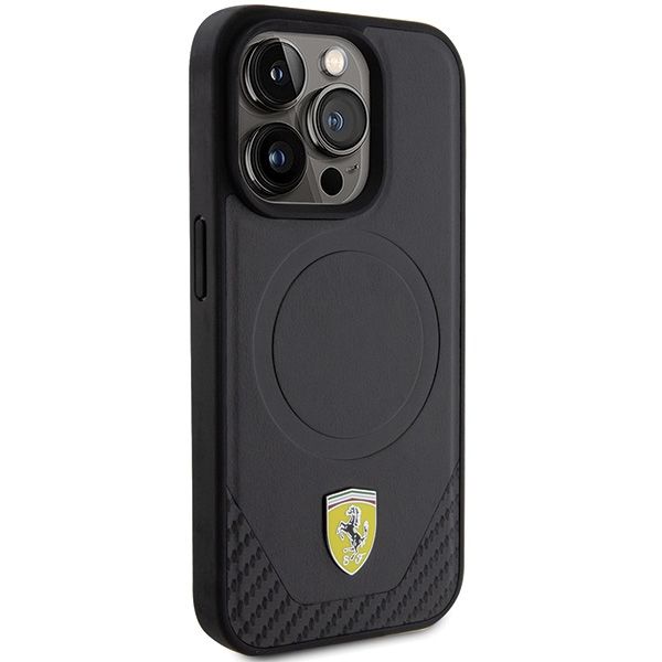 Etui Ferrari do iPhone 15 Pro, Czarny MagSafe zdjęcie 4