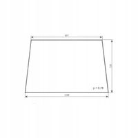 szyba przednia - przód do ciągnika LAMBORGHINI 754 DT