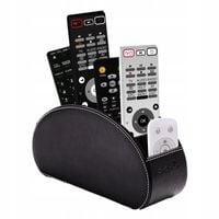 ORGANIZER SKÓRZANY BIURKOWY DO TOALETKI NA PILOTY PRZYBORY KOSMETYKI