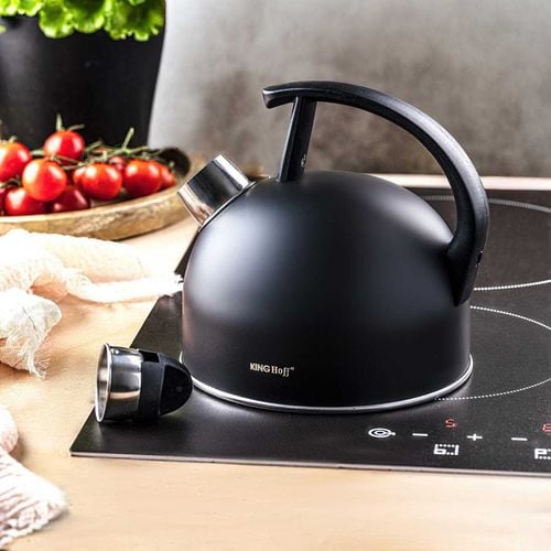 czajnik 1,5l z gwizdkiem kinghoff kh-1897 czarny mat na Arena.pl