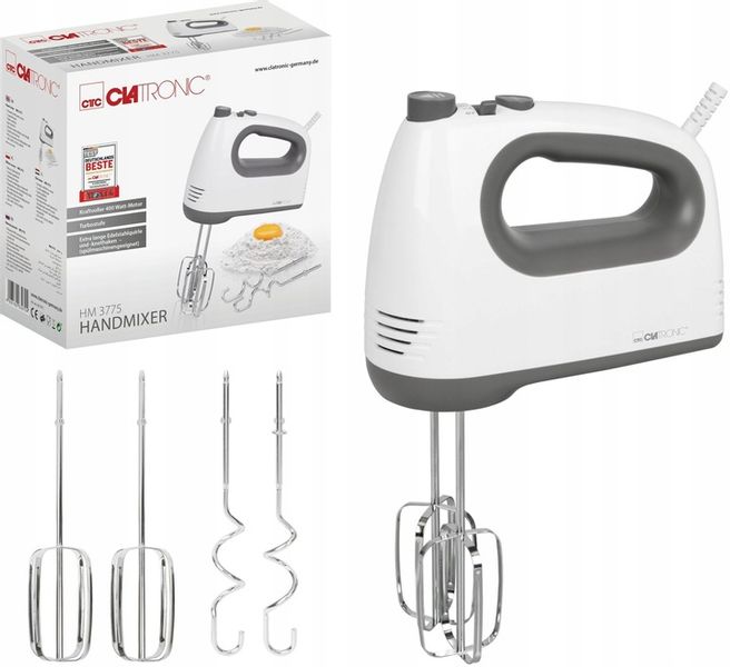 Mikser ręczny 5 biegów tryb turbo 400 W Clatronic zdjęcie 1