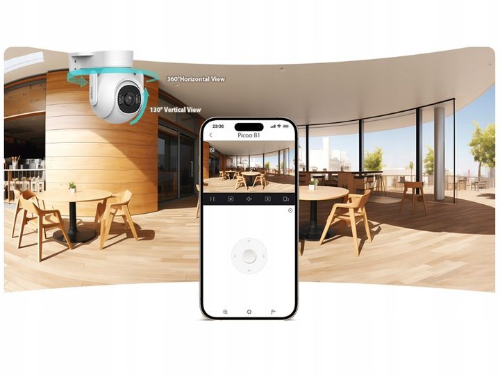 Kamera WiFi Dahua 5Mpx 3K P5B-PV Zewnętrzna Obrotowa DualLight Autotracking zdjęcie 10