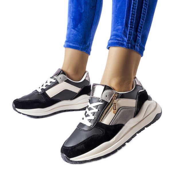 Biało-czarne sneakersy r.38 zdjęcie 1