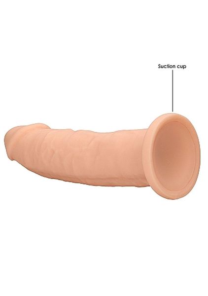 Silicone Dildo Without Balls - 22,8 Cm - Flesh zdjęcie 6