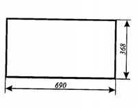 szyba tylna dolna ciągnika Zetor 8211, 8245, 9211, 9245, 10211, 10245