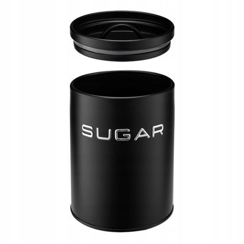 Komplet 3 pojemniki ALEX COFFEE SUGAR TEA czarny kawa cukier herbata zestaw na Arena.pl