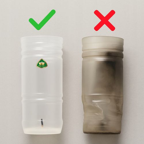 Wkłady do Zniczy Rewelacyjne na Upały Parafinowe 4 dni x20 Czyste Wypalanie na Arena.pl