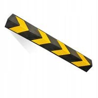 NAROŻNIK KRAWĘDŹ ODBOJNIK OCHRONNY PARKINGOWY ODBLASK GUMOWY ŻÓŁTY CZARNY