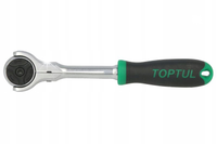 GRZECHOTKA 1/4" OBROTOWA GŁOWICA 360° 72 ZĘBY 155MM TOPTUL CJLN0816