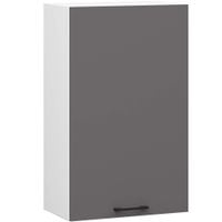 Szafka kuchenna wisząca OLIWIA 50 cm H720 1 drzwi 2 półki - biała szara