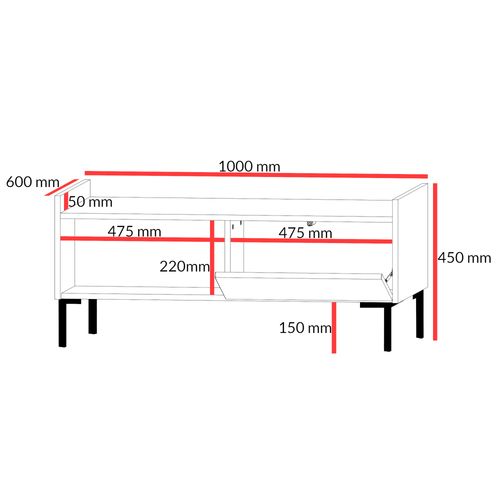 Zestaw mebli do salonu Liam Dąb Cremona na Arena.pl