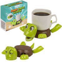 Śmieszna ruchoma podstawka pod kubek postaw i obudź zółwia Funny Turtle