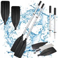 Wiosła Aluminiowe Lekkie Do Pontonu Kajaku Składane 137cm 2 Sztuki