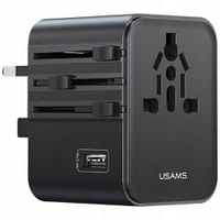 ŁADOWARKA SIECIOWA USAMS TRAVEL ADAPTER 17W USB-C USB-A DO US/AU/EU/UK