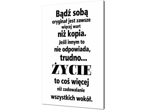 Bądź sobą 80x120cm na Arena.pl