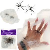 TG38901 PAJĘCZYNA Z PAJĄKAMI SIEĆ PAJĘCZA na HALLOWEEN PAJĄKI 2szt