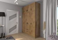 Szafa modułowa  ELENA 4D z nadstawką. Duża garderoba