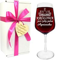 KIELISZEK do wina z grawerem na DZIEŃ KOBIET URODZINY kieliszek XXL