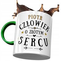 Kubek Zielony Dla Piotra Piotrka Kolegi Na Prezent Z Nadrukiem Ze Zdjęciem