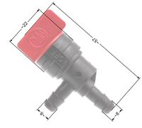 ZAWÓR PALIWA B&S 1/4 CALA / 90' / PRZEPŁYWOWY ZAM. 494769 698181 NZ619