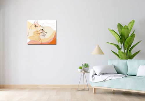 Obraz 60x50cm Delikatny Profil Kota na Arena.pl