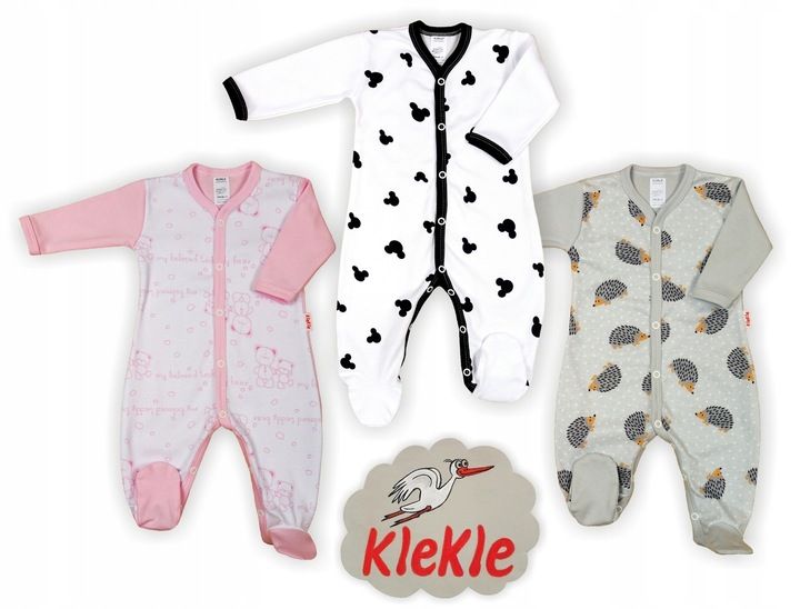 PAJAC rozpinany 3PAK Bawełna 100% r 68 KLEKLE zdjęcie 5