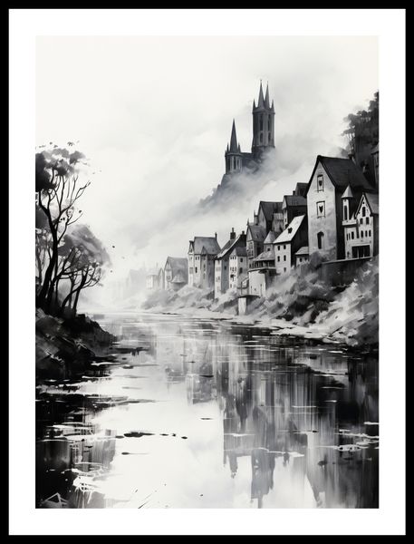 Plakat 40x55cm Mglisty Refleks zdjęcie 3