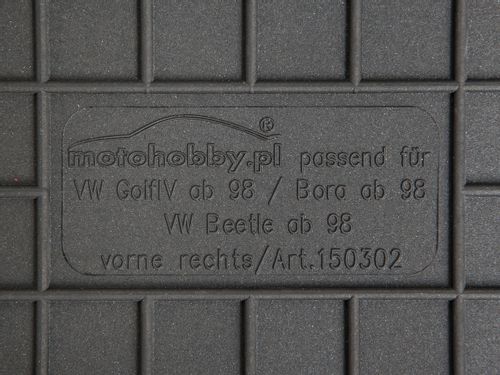 VW Volkswagen Golf IV 4 DYWANIKI GUMOWE + STOPERY na Arena.pl