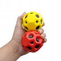 PIANKOWA PIŁKA KOLOROWA SKACZĄCA ZABAWKA ANTYSTRESOWA DLA DZIECI 4 SZTUKI